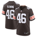 Cleveland Browns Don Fleming Brown Retired Player Jersey