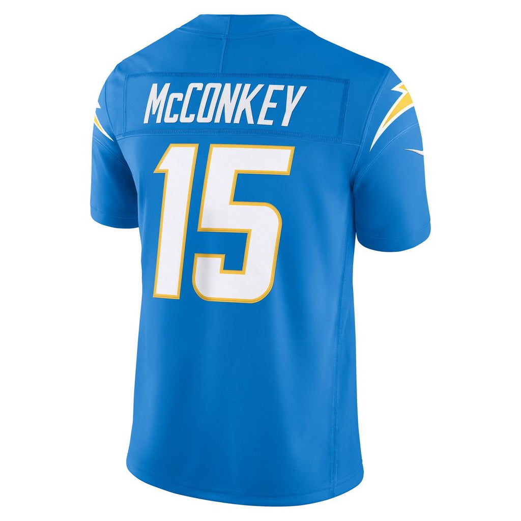 Los Angeles Chargers Ladd McConkey Navy Alternate Super Chargers Vapor F.U.S.E. Stitched Limited Jersey