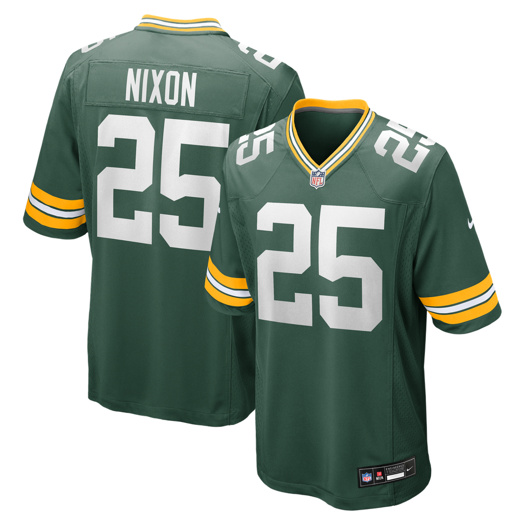 Green Bay Packers Keisean Nixon Green Game Player Jersey