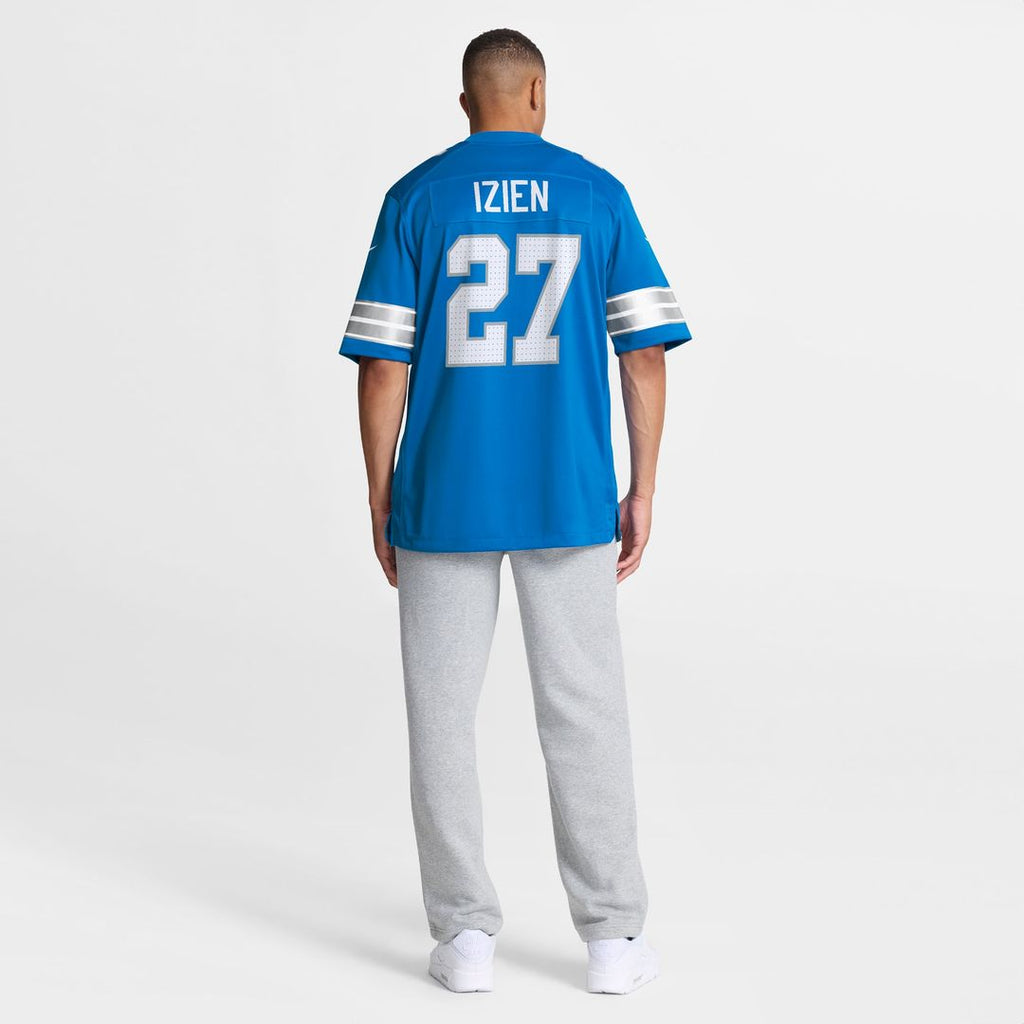 Detroit Lions Christian Izien Blue Team Game Jersey