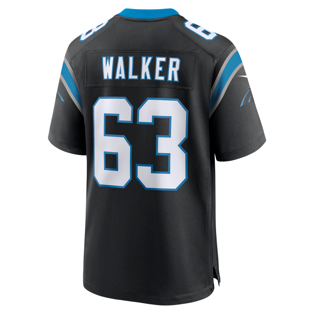 Carolina Panthers Rasheed Walker Black Team Game Jersey