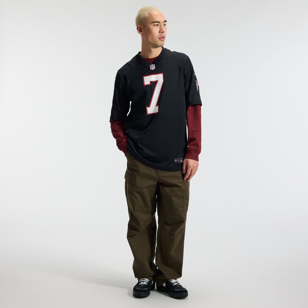 Atlanta Falcons Bijan Robinson Black Throwback Game Jersey