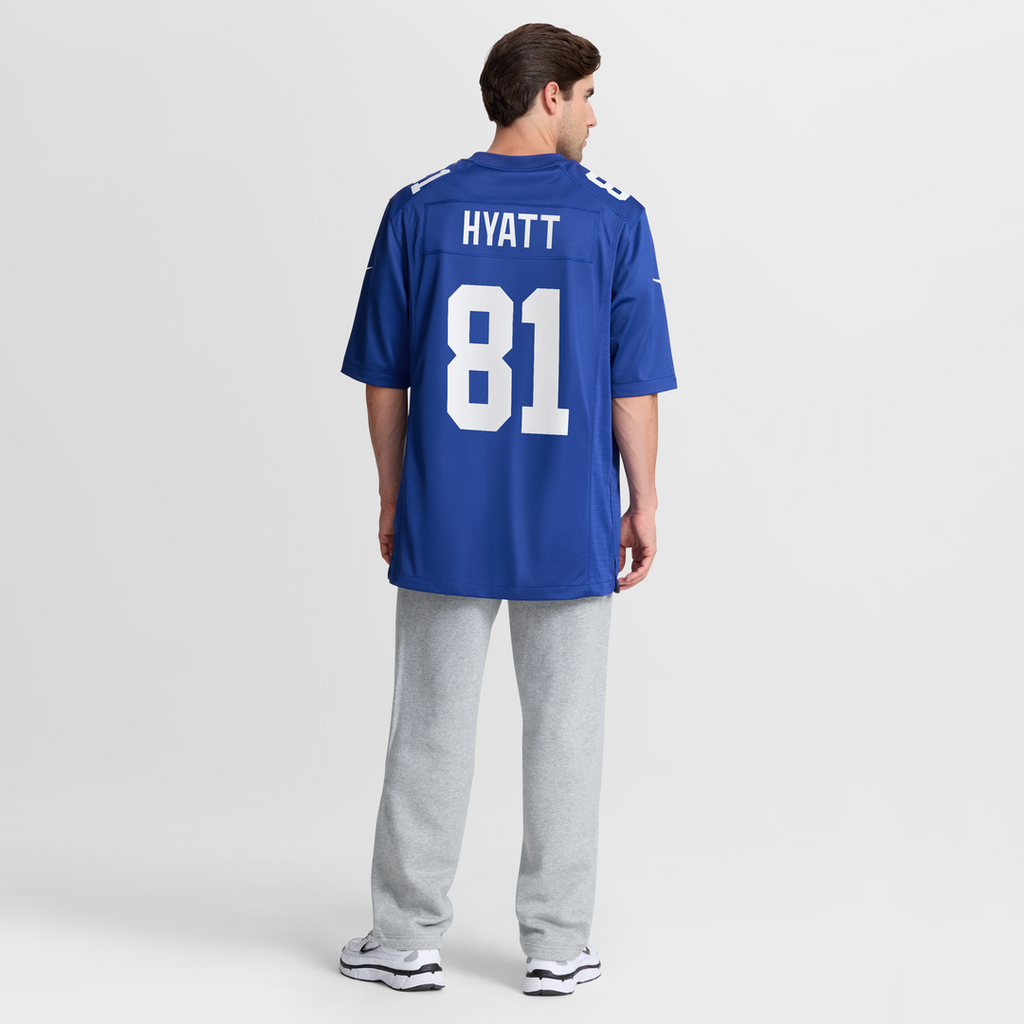 New York Giants Jalin Hyatt Royal Team Game Jersey