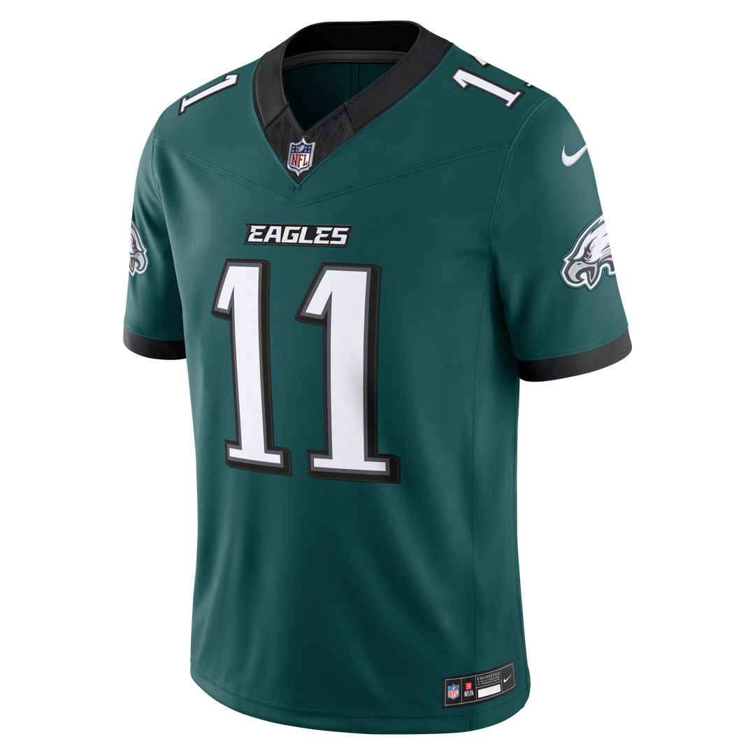 Philadelphia Eagles A.J. Brown Midnight Green Team Vapor F.U.S.E. Stitched Limited Jersey