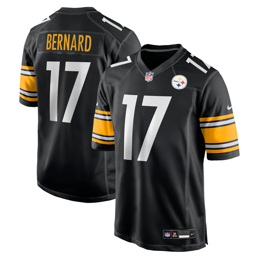 Pittsburgh Steelers Germie Bernard Black Game Jersey