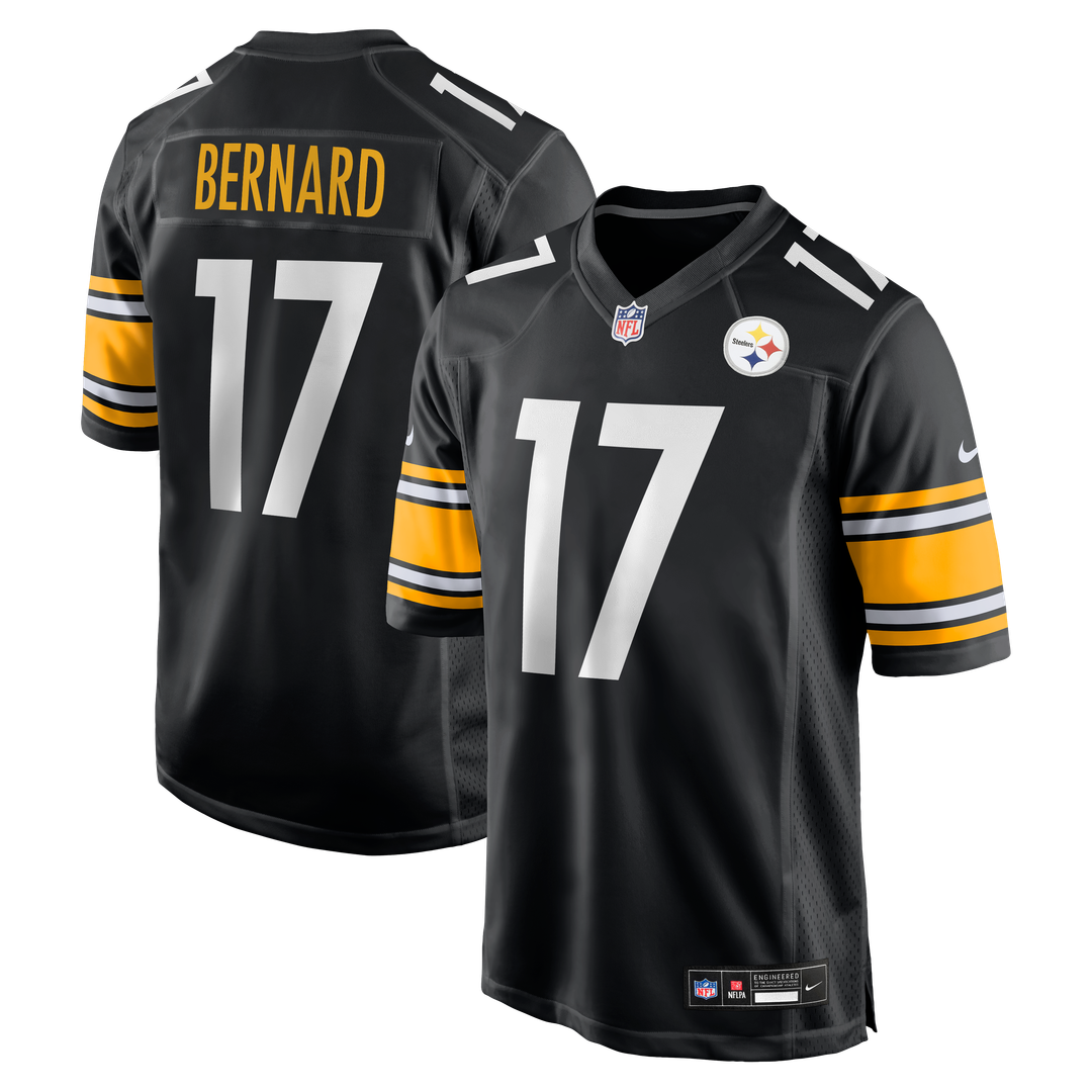 Pittsburgh Steelers Germie Bernard Black Game Jersey