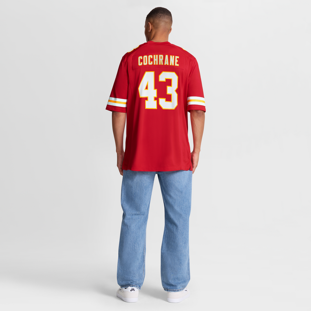 Kansas City Chiefs Jack Cochrane Red Game Player Jersey