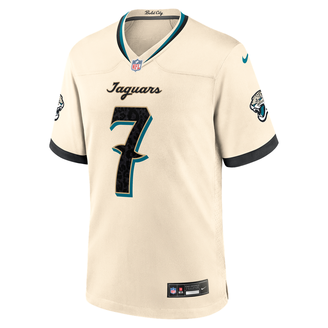 Jacksonville Jaguars Brian Thomas Jr. Natural 2026 Rivalries Collection Game Jersey