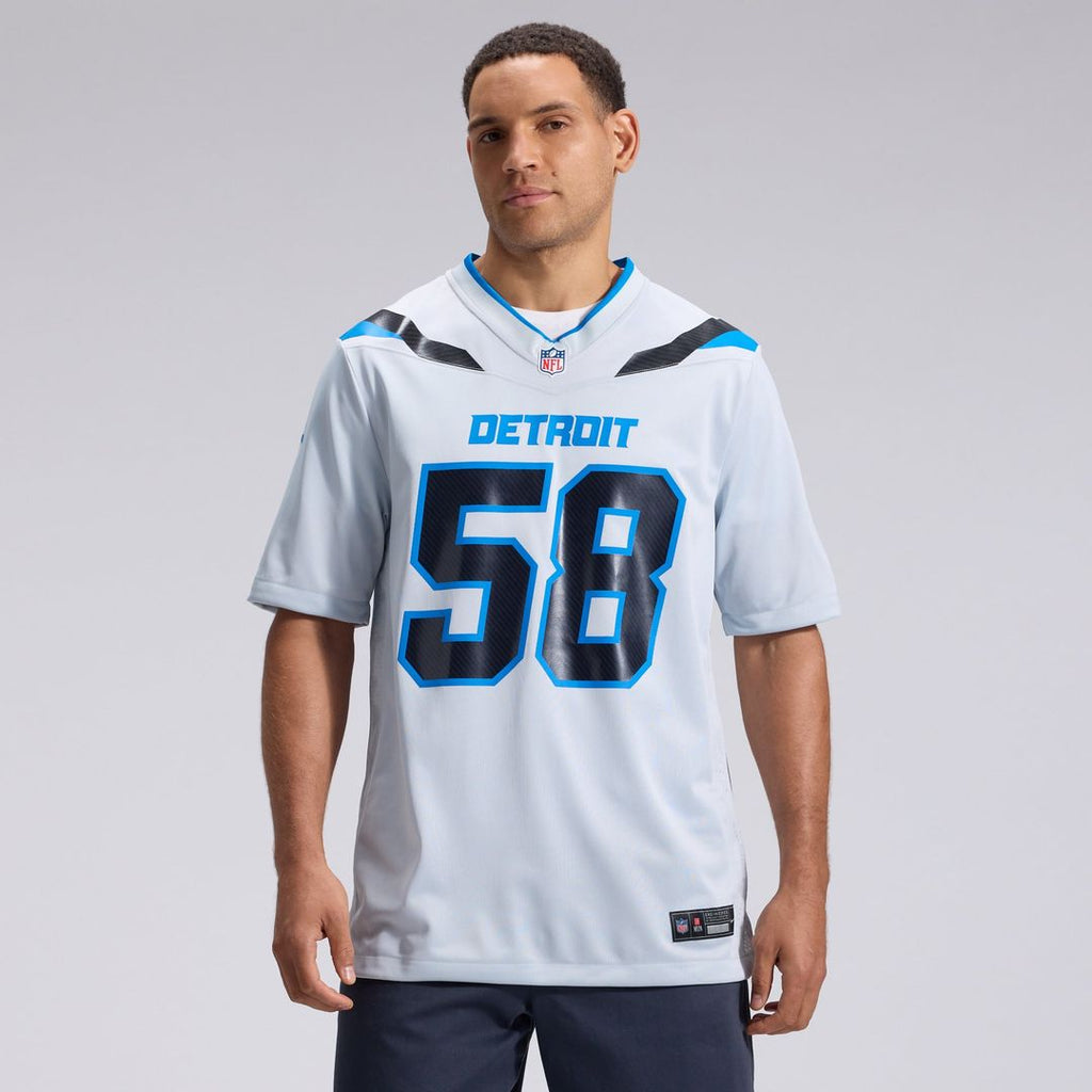 Detroit Lions Penei Sewell Silver 2026 Rivalries Collection Game Jersey