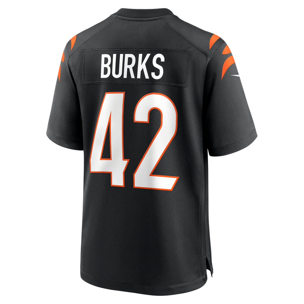 Cincinnati Bengals Oren Burks Black Team Game Jersey