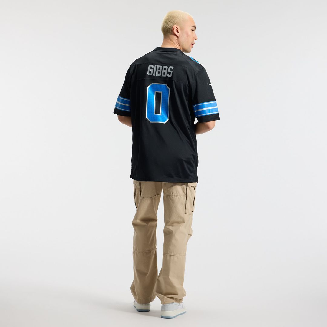 Detroit Lions Jahmyr Gibbs Black 2nd Alternate Game Player Jersey