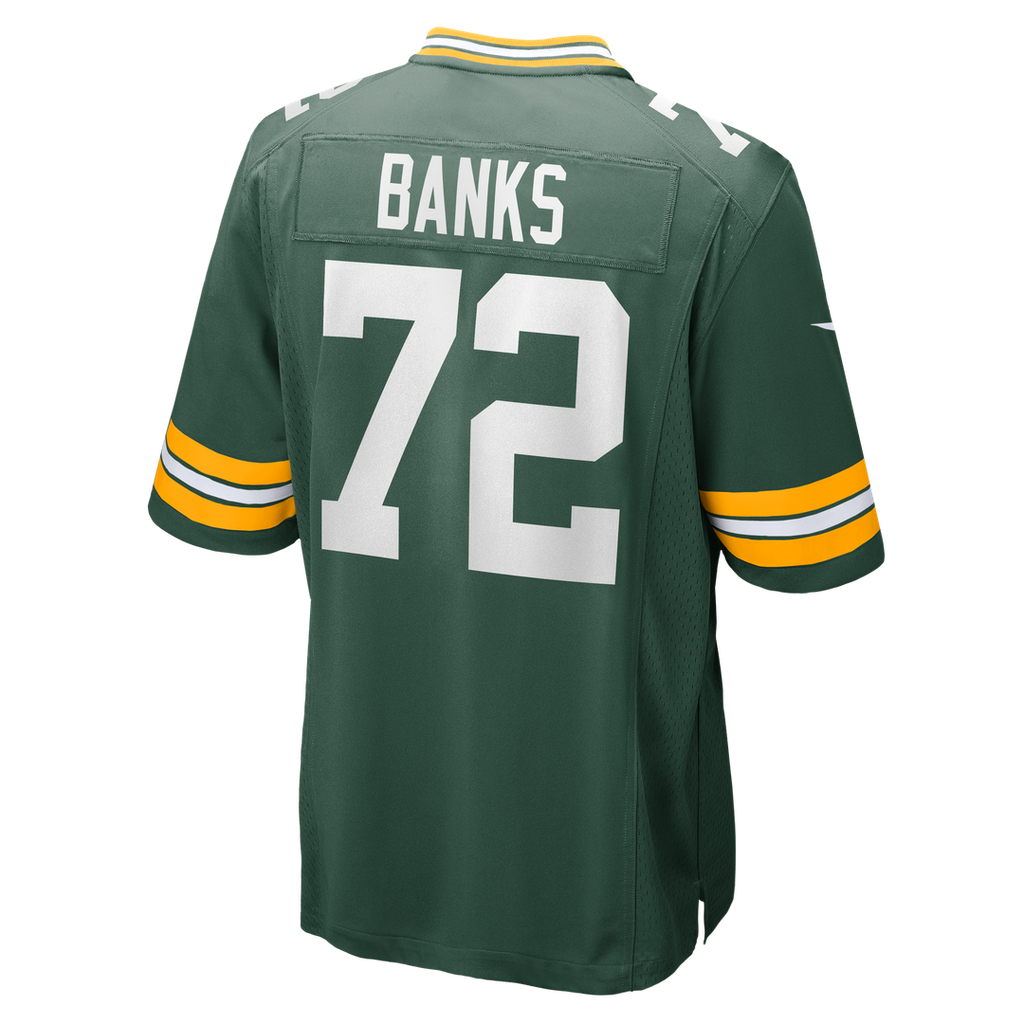 Green Bay Packers Brant Banks Green Team Game Jersey