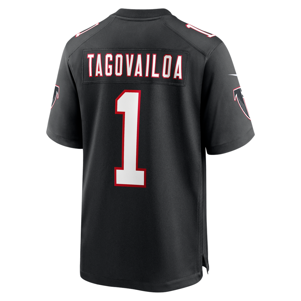 Atlanta Falcons Tua Tagovailoa Black Alternate Game Jersey