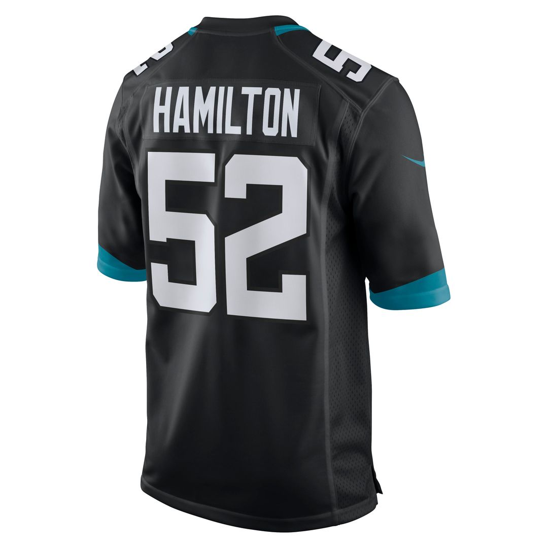 Jacksonville Jaguars DaVon Hamilton Black Game Jersey