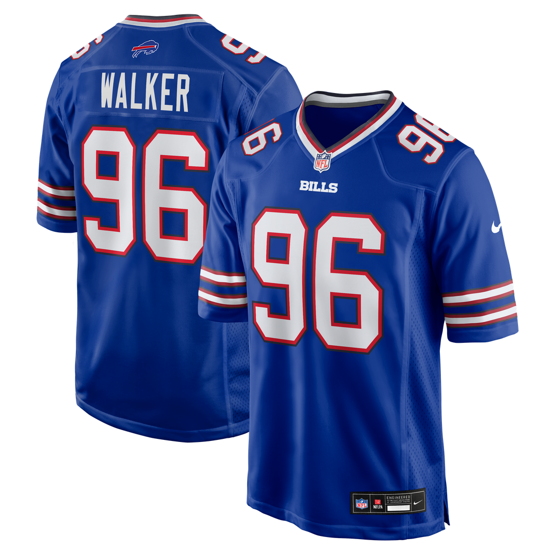 Buffalo Bills Deone Walker Royal Team Game Jersey