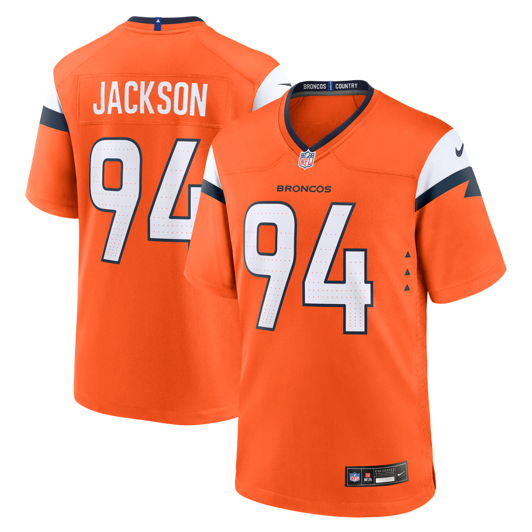 Denver Broncos Jordan Jackson Orange Team Game Jersey