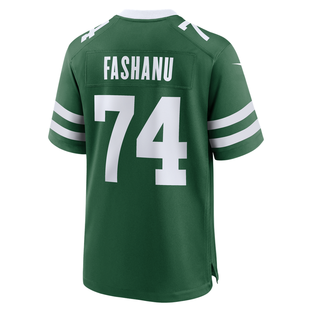 New York Jets Olu Fashanu Gotham Green Player Game Jersey