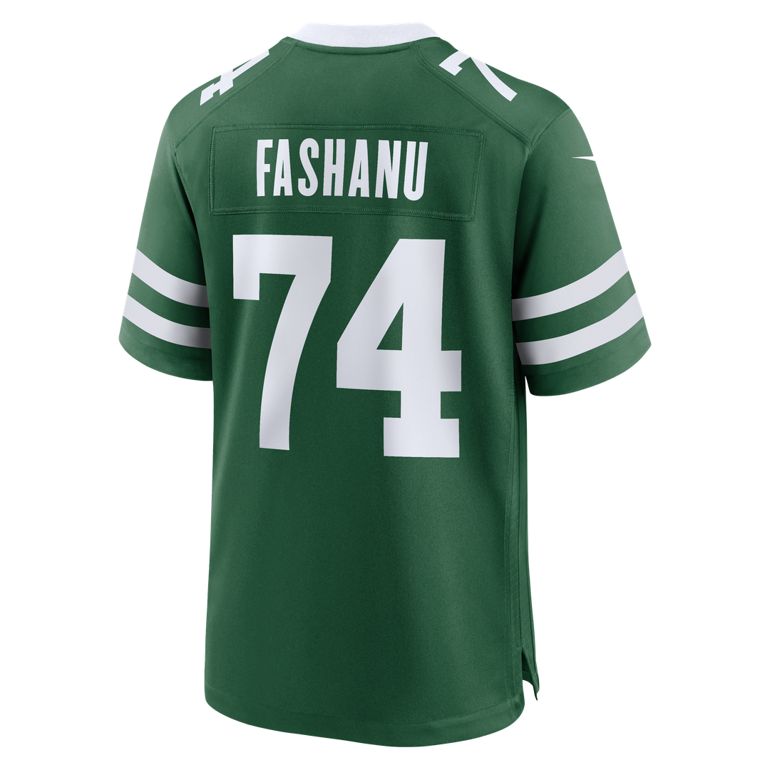 New York Jets Olu Fashanu Gotham Green Player Game Jersey