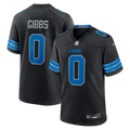 Detroit Lions Jahmyr Gibbs Black 2nd Alternate Game Player Jersey