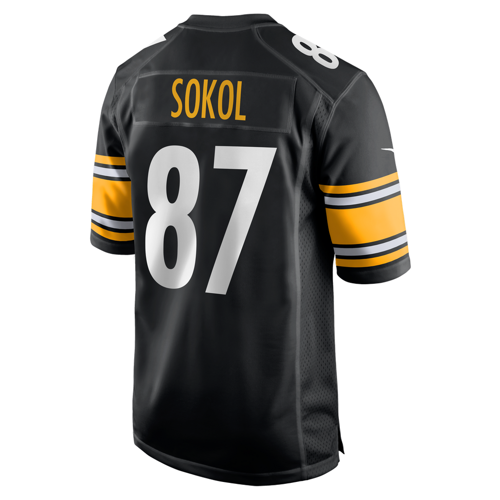 Pittsburgh Steelers Matt Sokol Black Team Game Jersey
