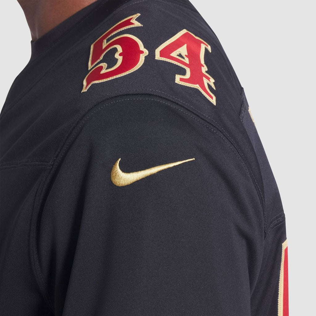 San Francisco 49ers Fred Warner Black Rivalries Collection Stitched Limited Jersey