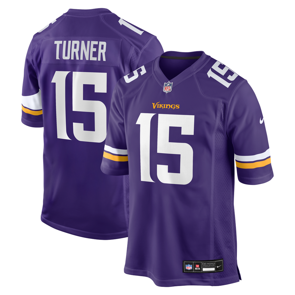 Minnesota Vikings Dallas Turner Purple Game Jersey