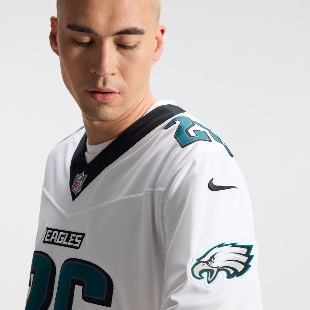 Philadelphia Eagles Saquon Barkley White Vapor F.U.S.E. Stitched Limited Jersey
