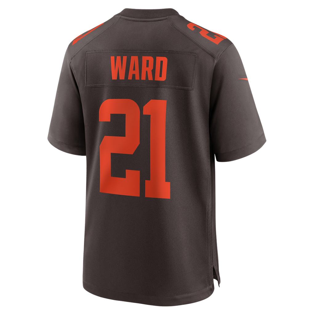 Cleveland Browns Denzel Ward Brown Alpha Dawg Game Jersey