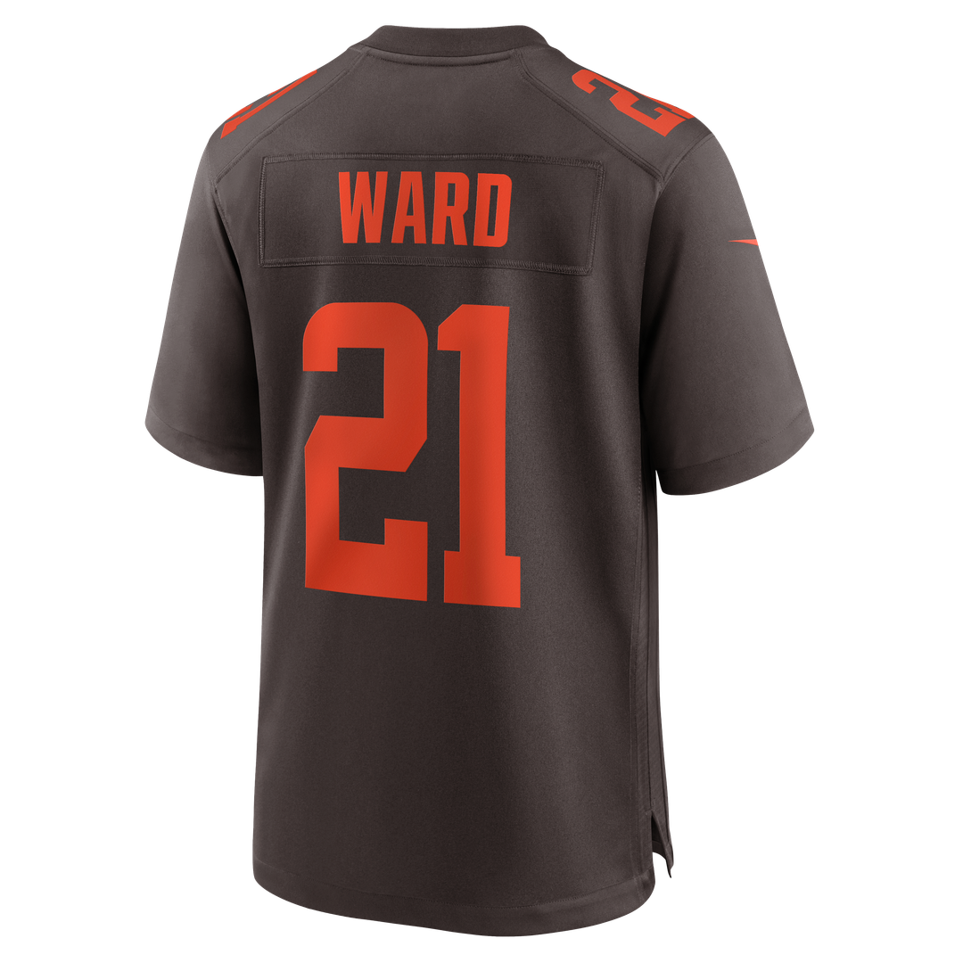 Cleveland Browns Denzel Ward Brown Alpha Dawg Game Jersey