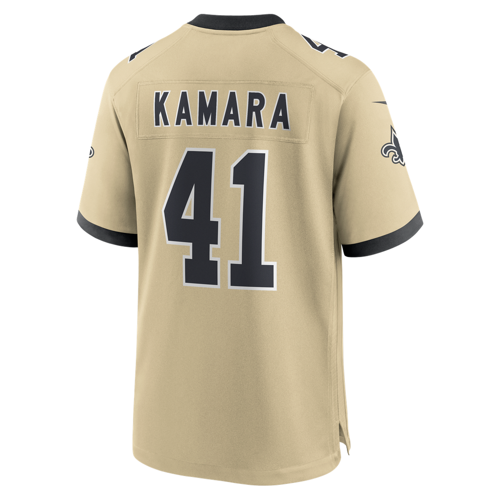 New Orleans Saints Alvin Kamara Gold Gameday Golds Alternate Game Player Jersey