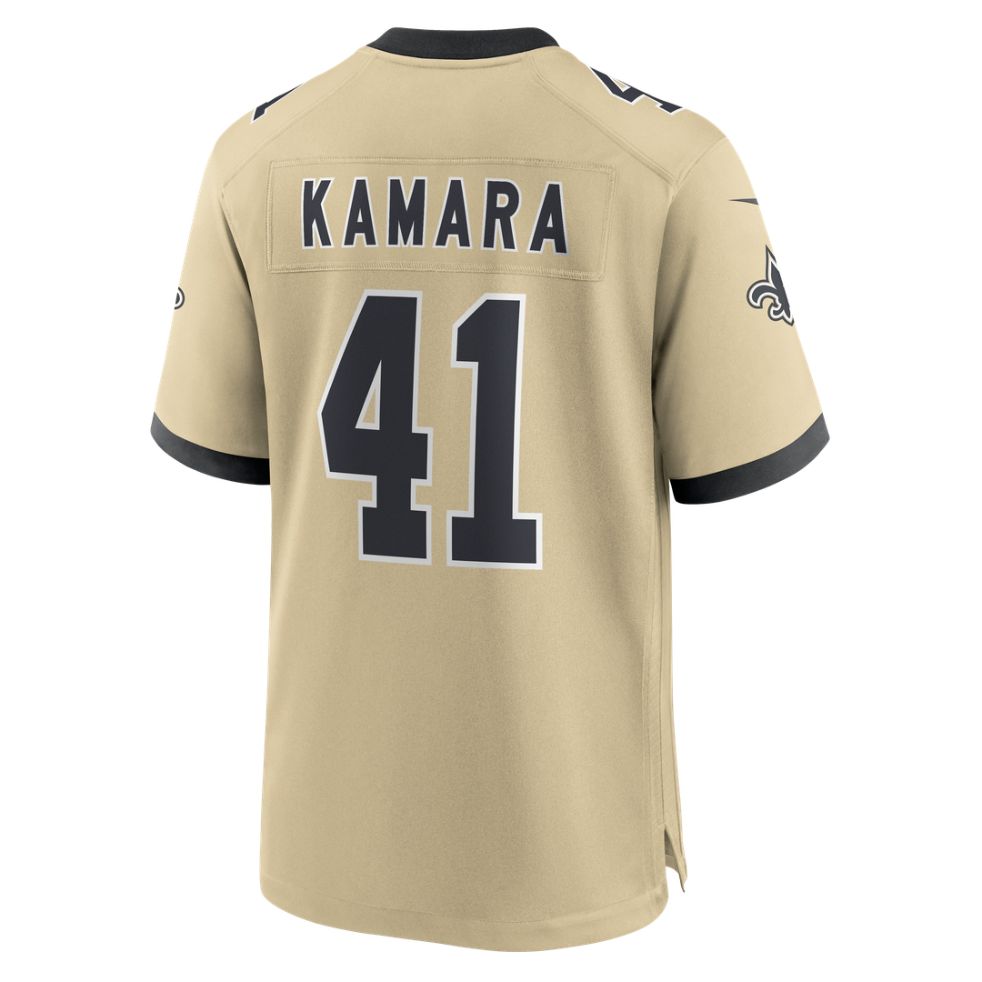 New Orleans Saints Alvin Kamara Gold Gameday Golds Alternate Game Player Jersey