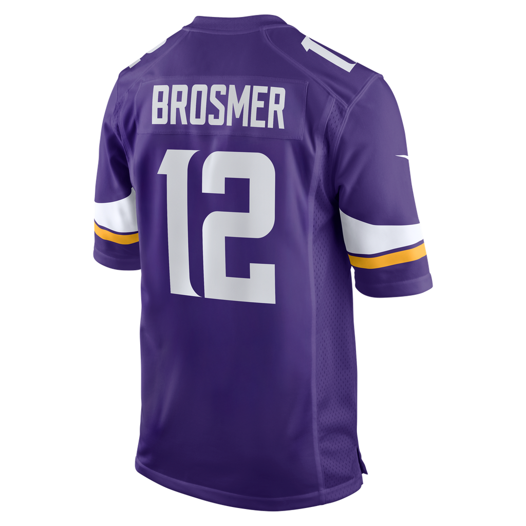 Minnesota Vikings Max Brosmer Purple Team Game Jersey