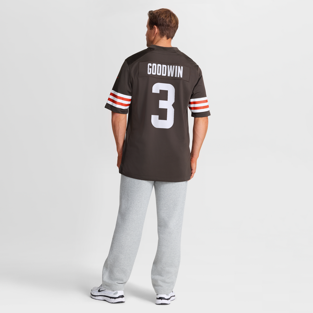 Cleveland Browns Marquise Goodwin Brown Team Game Jersey
