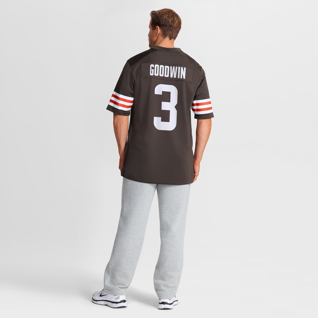 Cleveland Browns Marquise Goodwin Brown Team Game Jersey