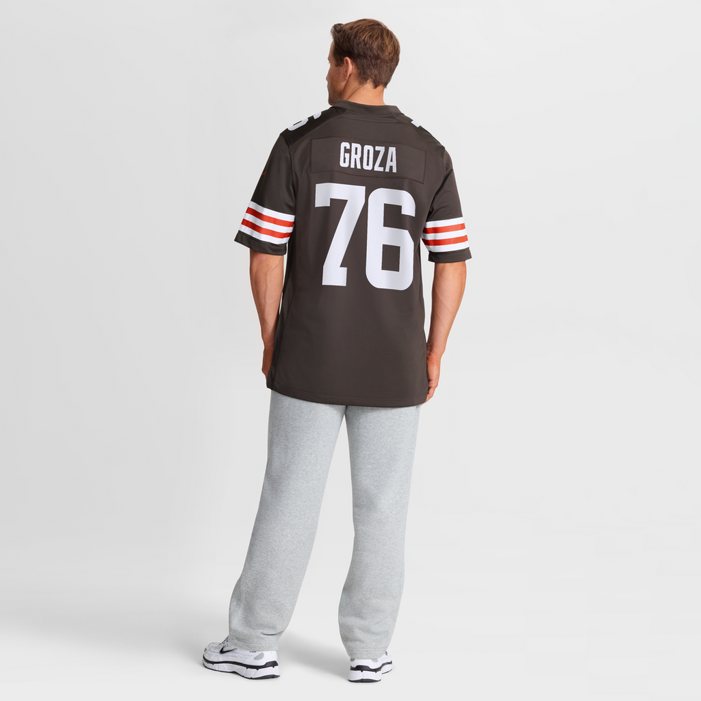 Cleveland Browns Lou Groza Brown Game Retired Player Jersey
