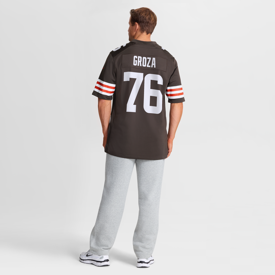 Cleveland Browns Lou Groza Brown Game Retired Player Jersey