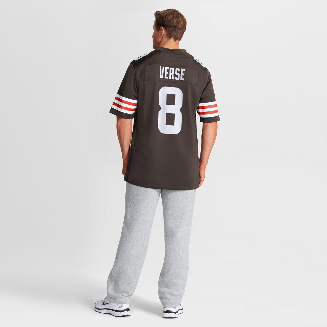 Cleveland Browns Jared Verse Brown Men's Game Jersey