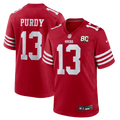 San Francisco 49ers Brock Purdy Scarlet 80th Anniversary Game Jersey