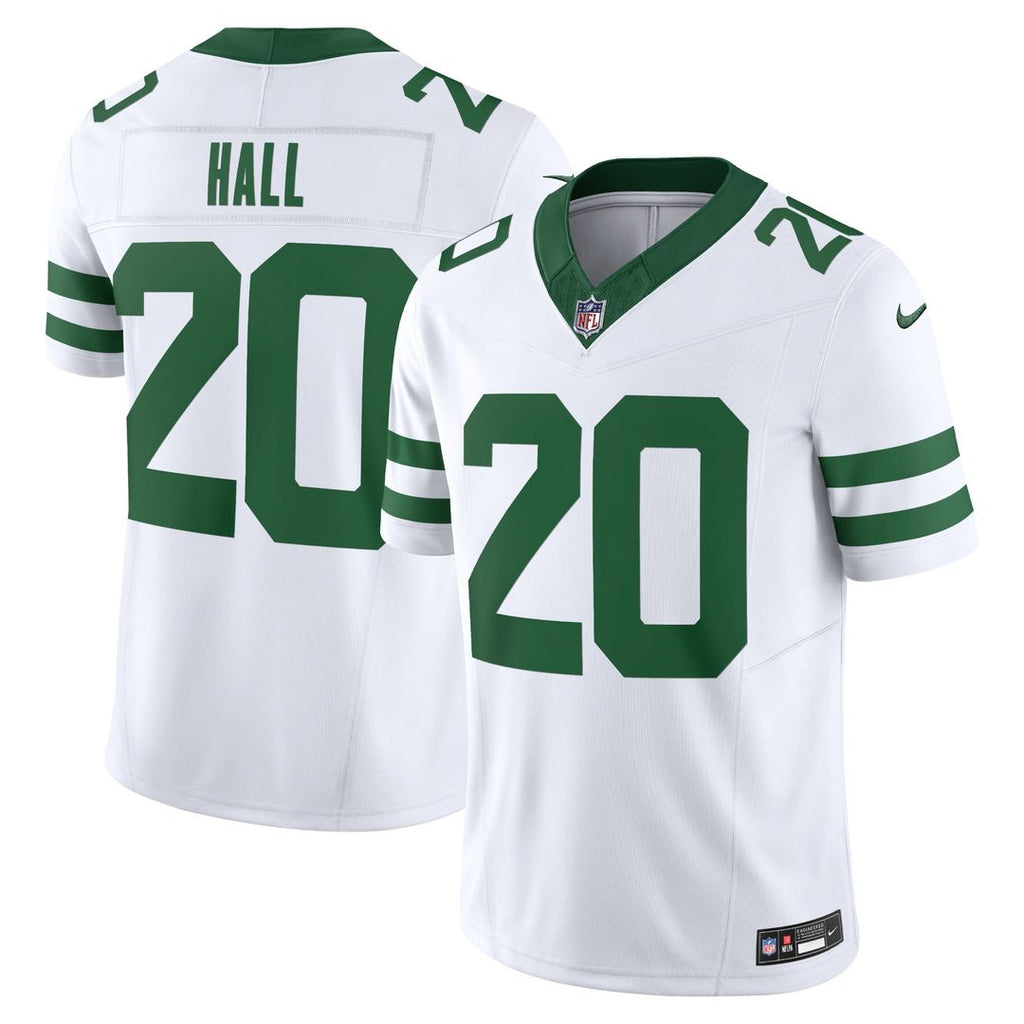 New York Jets Breece Hall Legacy White Vapor F.U.S.E. Limited Jersey