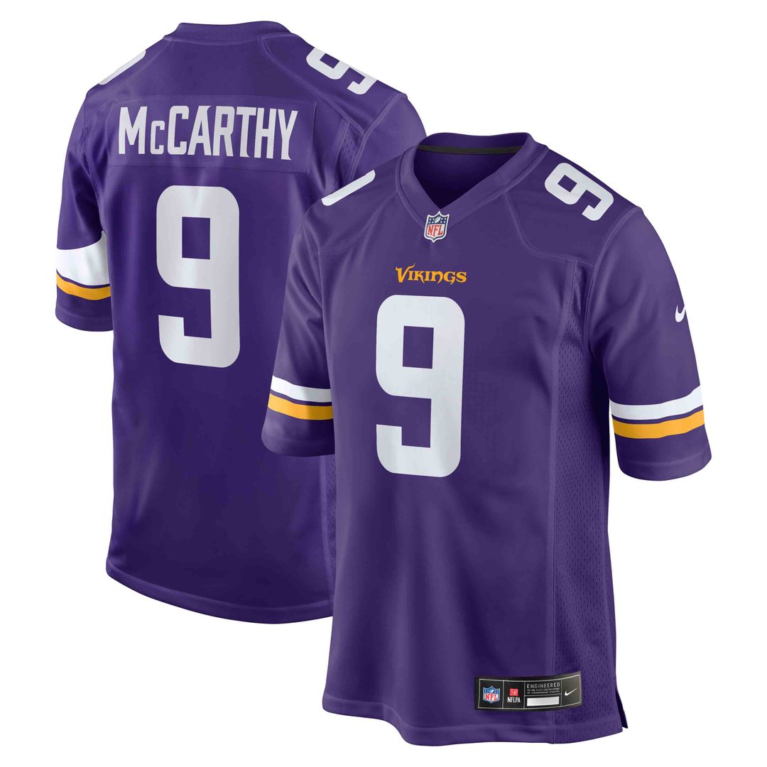 Minnesota Vikings J.J. McCarthy Purple Player Game Jersey
