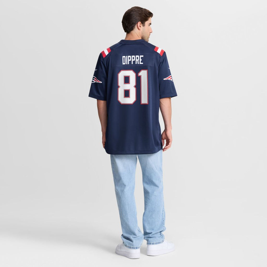 New England Patriots CJ Dippre Navy Team Game Jersey