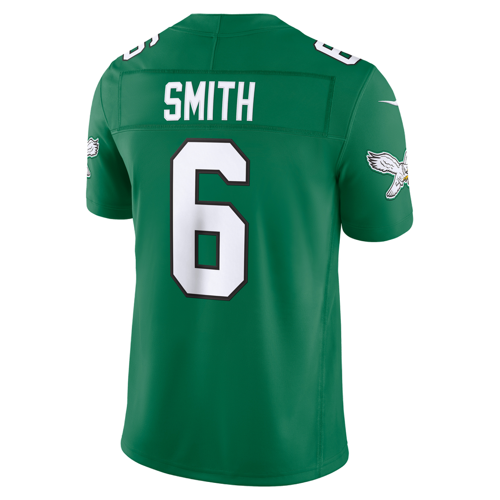 Philadelphia Eagles DeVonta Smith Kelly Green Alternate Vapor F.U.S.E. Stitched Limited Jersey