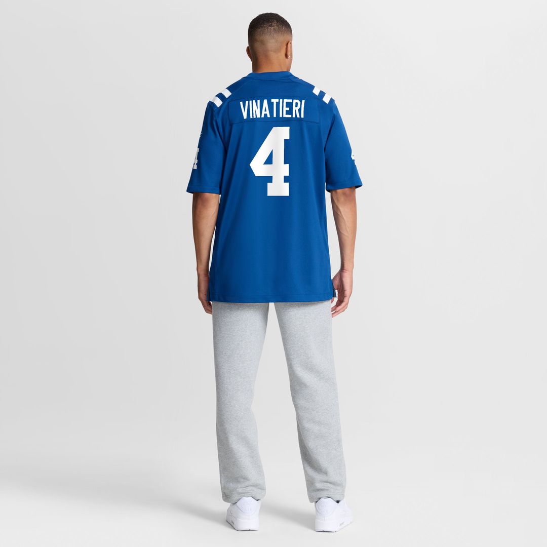 Indianapolis Colts Adam Vinatieri Royal Team Retired Game Jersey