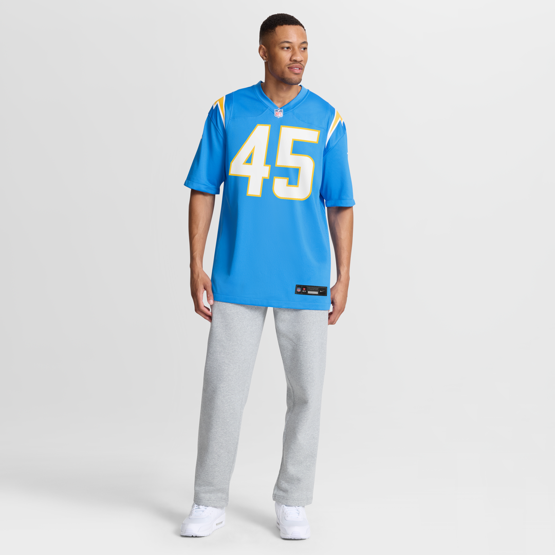 Los Angeles Chargers Tuli Tuipulotu Powder Blue Team Game Jersey