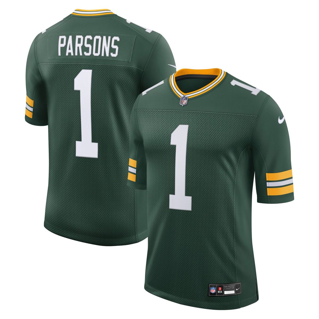 Green Bay Packers Micah Parsons Green Vapor Untouchable Stitched Limited Jersey
