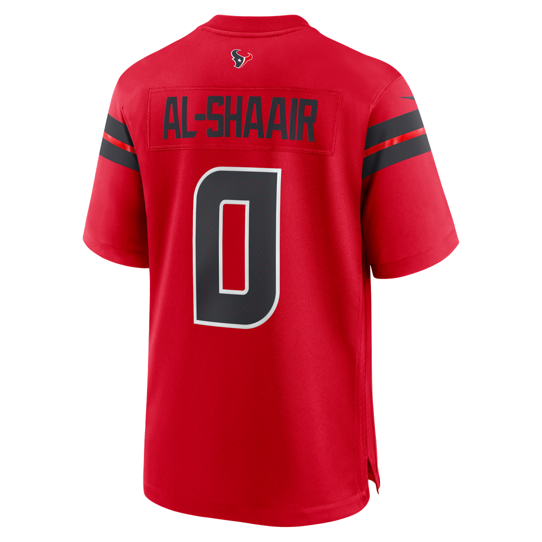 Houston Texans Azeez Al-Shaair Red Alternate Game Jersey