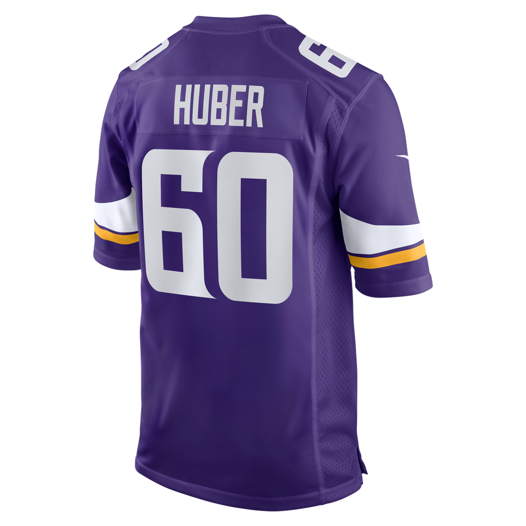 Minnesota Vikings Joe Huber Purple Team Game Jersey