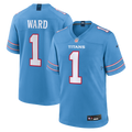 Tennessee Titans Cameron Ward Light Blue Game Jersey