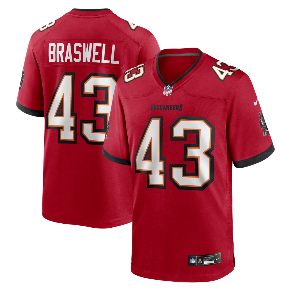Tampa Bay Buccaneers Chris Braswell Red Game Jersey
