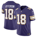 Minnesota Vikings Justin Jefferson Purple Alternate Classic Vapor F.U.S.E. Stitched Limited Jersey